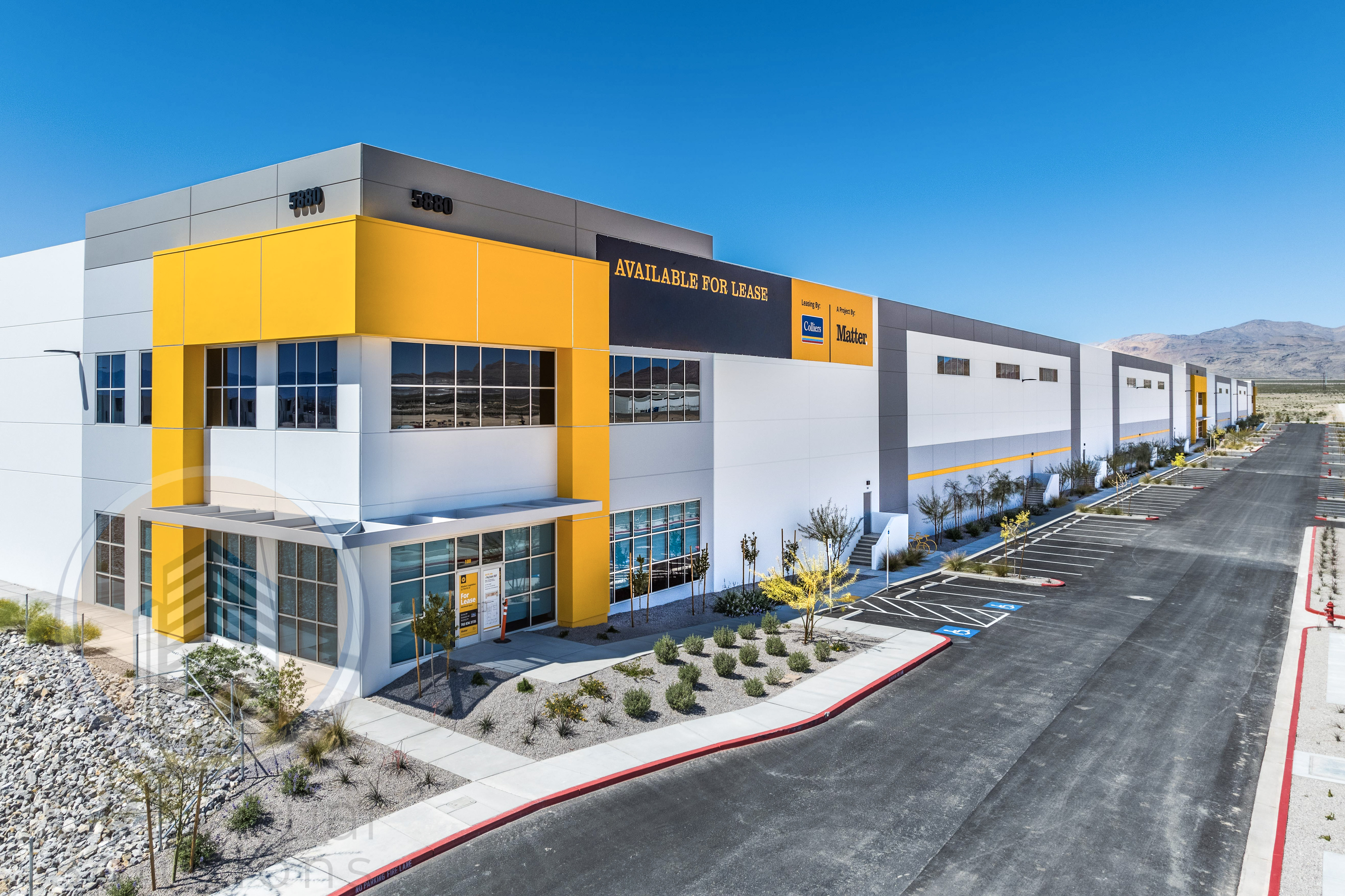Industrial warehouse exterior secondary shot